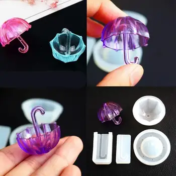 

Silicone Molds For Resin Umbrella Small Cute Shape UV Epoxy Resin Mold Key Chain Pendant Craft DIY Making Jewelry Mold Tool Hand