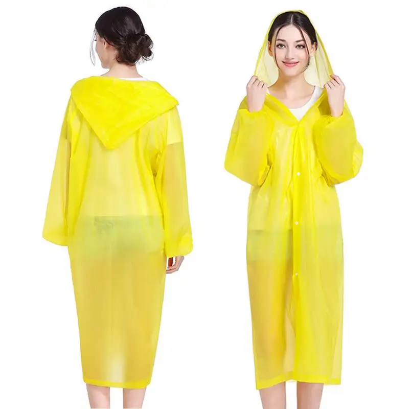 Портативный Женский прозрачный пластиковый плащ PEva для женщин и мужчин дорожный