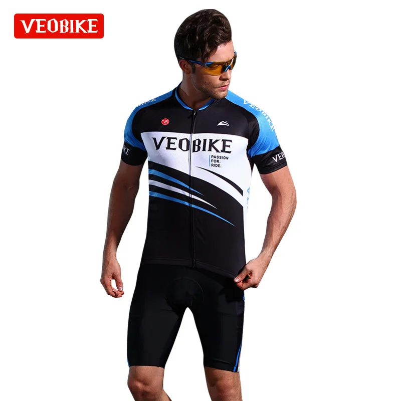 Top Quality Short Sleeve Cycling Jersey Sets Ropa Ciclismo Hombre Bicycle Uniform Quick-dry Bike Clothing MTB Cycle Clothes - Цвет: 3