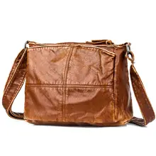 Винтажные сумки через плечо для женщин, высокое качество, из искусственной кожи, женские сумки через плечо, много карманов, большая вместительность, женские сумки-мессенджеры
