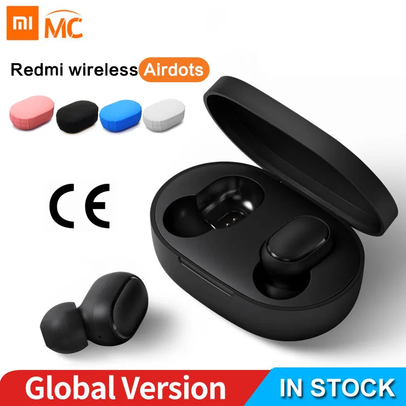 

Instock Xiaomi Redmi Airdots Xiaomi Wireless earphone Voice control Bluetooth 5.0 Noise reduction Tap Control
