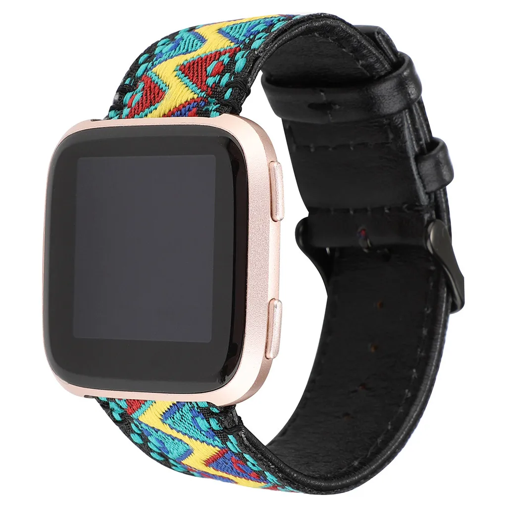 Топы из зернистой кожи ремешок для Fitbit Versa Смарт-часы для фитнеса горячая Распродажа дропшиппинг