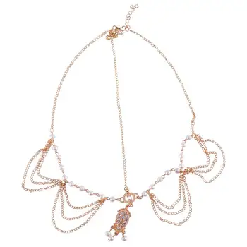 

1pc Pearl Tassel Headdress Pretty Hair Ornament Charming Headwear for Ball