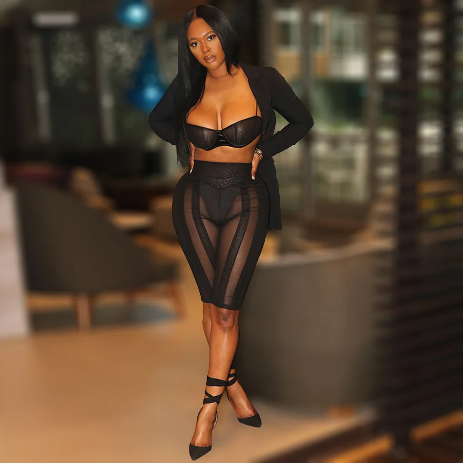 Черный атласный сетчатый топ с отворотом SHESRIM черные сетчатые шорты в полоску