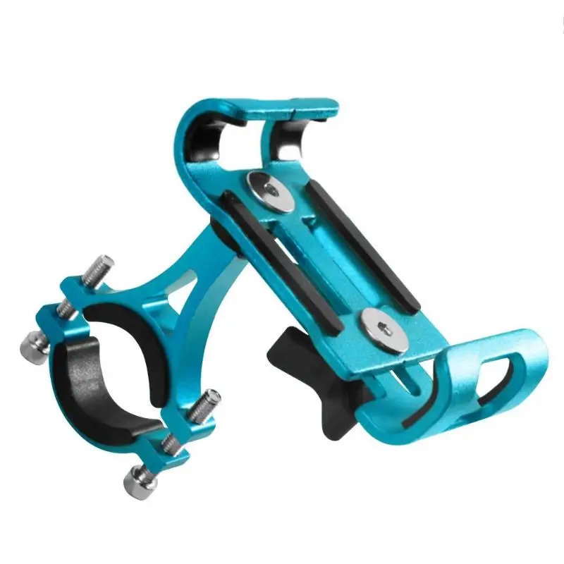 Велосипедный держатель для телефона, тонкий дизайн, алюминиевый сплав, вращение на 360 градусов, велосипедный держатель для телефона, держатель для велосипеда, gps, кронштейн, стойка - Цвет: Blue