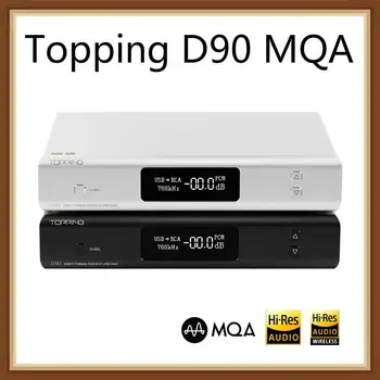 

TOPPING D90 MQA AK4499 AK4118 Full Balanced DAC Bluetooth Wireless 5.0 DSD512 Hi-Res Decoder USB DAC