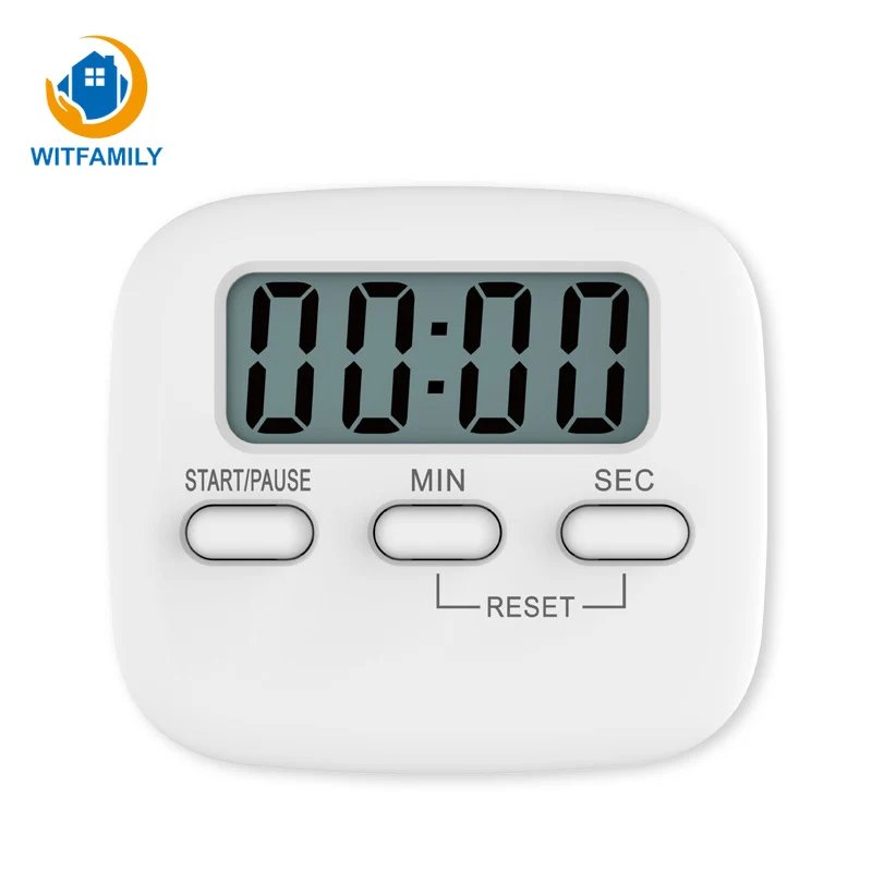 Alarm Clock Kitchen Timer LCD Digital Screen Desktop Square Cooking Count Up Countdown Cycle Timing Stopwatch Temporizador | Дом и сад