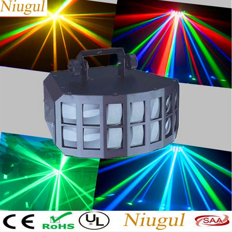 

50W LED Double Butterfly Light RGBW Beam DMX Stage Effect Lights KTV Bar Disco Lighting The Infinite Sword LED Scan Light Effect