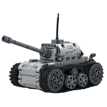 

378Pcs DIY Building Block RC Tank Destroyer Construction Model Stacking Blocks Building & Construction Toys