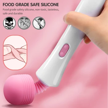 AV Vibrator Magic Wand Body Massager Clitoral Nipple Stimulator Muscle Relaxation Female Masturbator Erotic Sex Toys for Couple 4