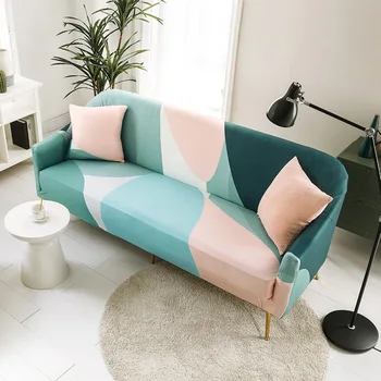 

Floral Magic Elastic Sofa Cove For Corner Living Room Lines Soft Funda de sofá Couch Cover Non-slip Magic Sofa Covers Home Decor