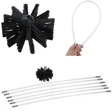 1 комплект ось щеткодержателя нейлоновая щетка трубы стержни для дымохода чайник домашний уборщик набор чистящих средств