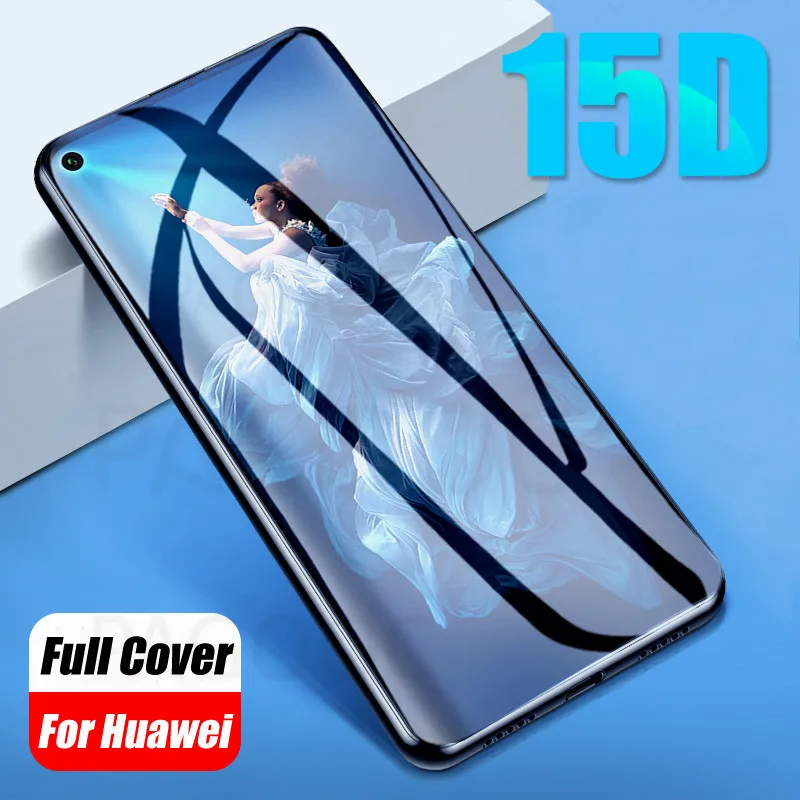 

15D Protective Glass For Huawei P30 Lite Honor 10 20 Lite V10 V20 10i 20i 8X 8A 8C 8S Screen Protector Tempered Glass Film Case