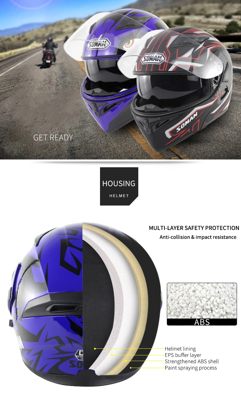 Мотоциклетный шлем с разноцветными козырьками модель K5 откидной Чехол для