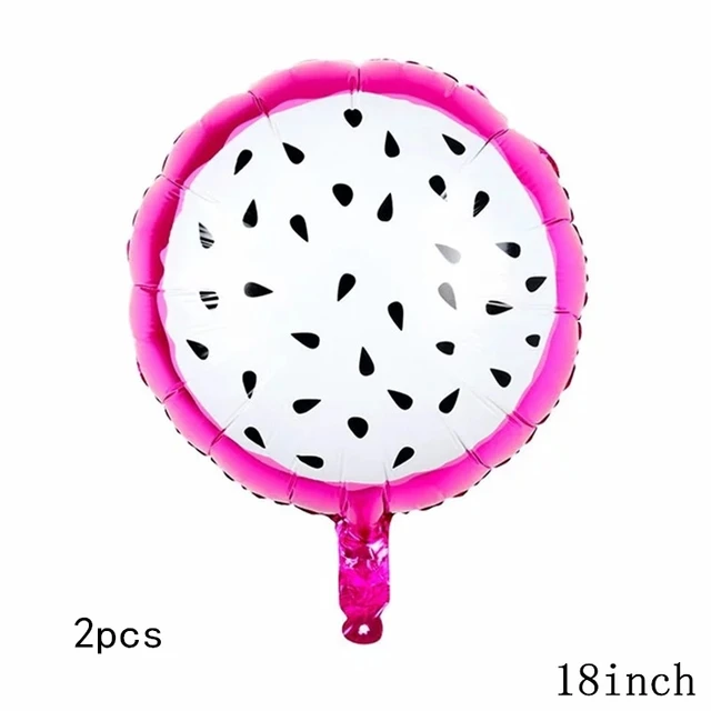 32Inch Donut Digital Foil Balloon Fruit Ice Cream Helium Balloon Birthday Party Decoration Kids Toy Sweet Digital Balloon Showe 2pcs as picture