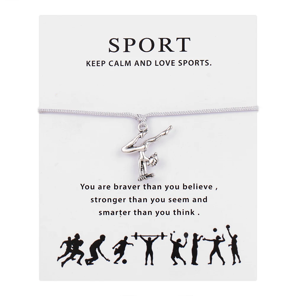 SPORTgifts Регулируемое наружное кольцо из вощеных шнурочков с различными подвесками, браслеты с брелоками для женщин femme гравировкой SHE BELIEVED SHE COULD SO SHE DID кулон