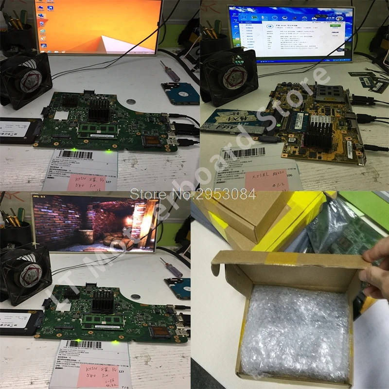 Akemy лучшая конфигурация материнская плата для ноутбука ASUS Q324UAK Q324UA Q324U UX360UA материнская плата 60NB0C00-MB8000 16 Гб ОЗУ I7-7500 процессор