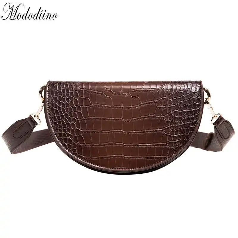 soft leather saddle bag