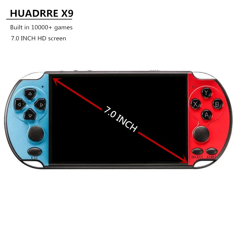 Игровой плеер HUADRRE X12 7 0 дюйма 16 Гб ПЗУ 10000 + игр|Портативные игровые консоли| |