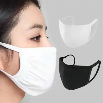 

5Pcs Unisex Cotton Mouth Mask 2 Layer Breathable Dustproof Reusable Washable Face Cover Sun Protection Anti Dust Mask