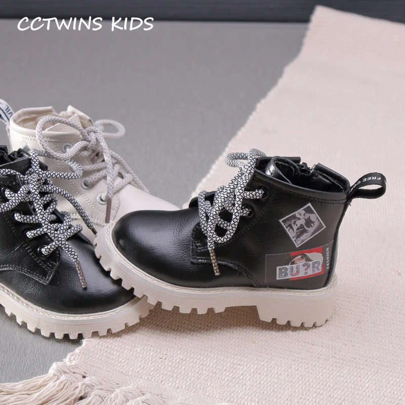 CCTWINS/детская обувь; коллекция года; сезон осень; модные черные мягкие ботинки martin для мальчиков; Повседневная дышащая обувь для девочек; детские Нескользящие ботинки; MB034
