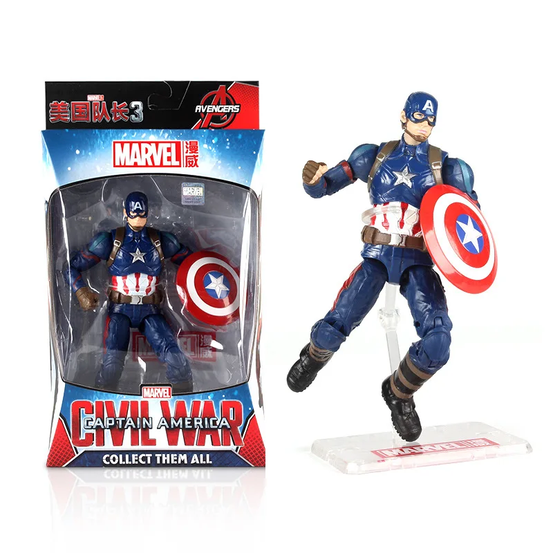 Фигурки героев Marvel 17 см детские игрушки Человек паук Черная пантера ведьма экшн