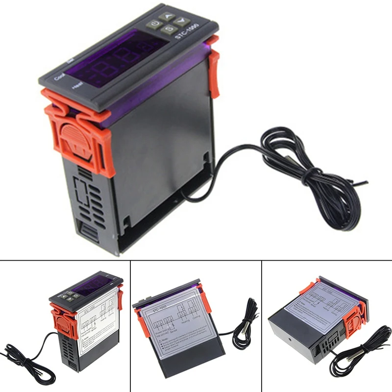 

STC-1000 Digital Temperature Controller 110-220V Thermostat Regulator for Incubator Heating Cooling Temperature Controller