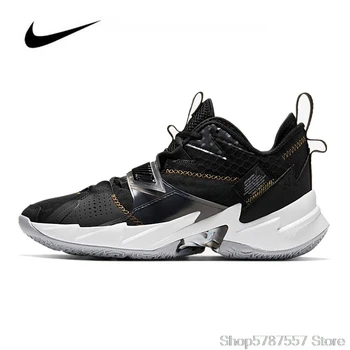 

Nike Air Jordan Mens Jordan Basketball Shoes Why Not Zer0.3 The Family High-top Sneakers Women Breathable Sports Shoes Boots
