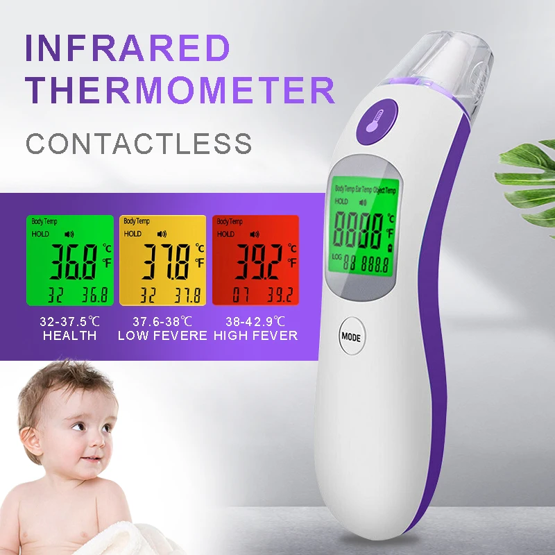 

Baby Health Care Thermometers Measurement Temperature LCD Digital Display Forehead Infrared Thermometer Kids Temperature Meter