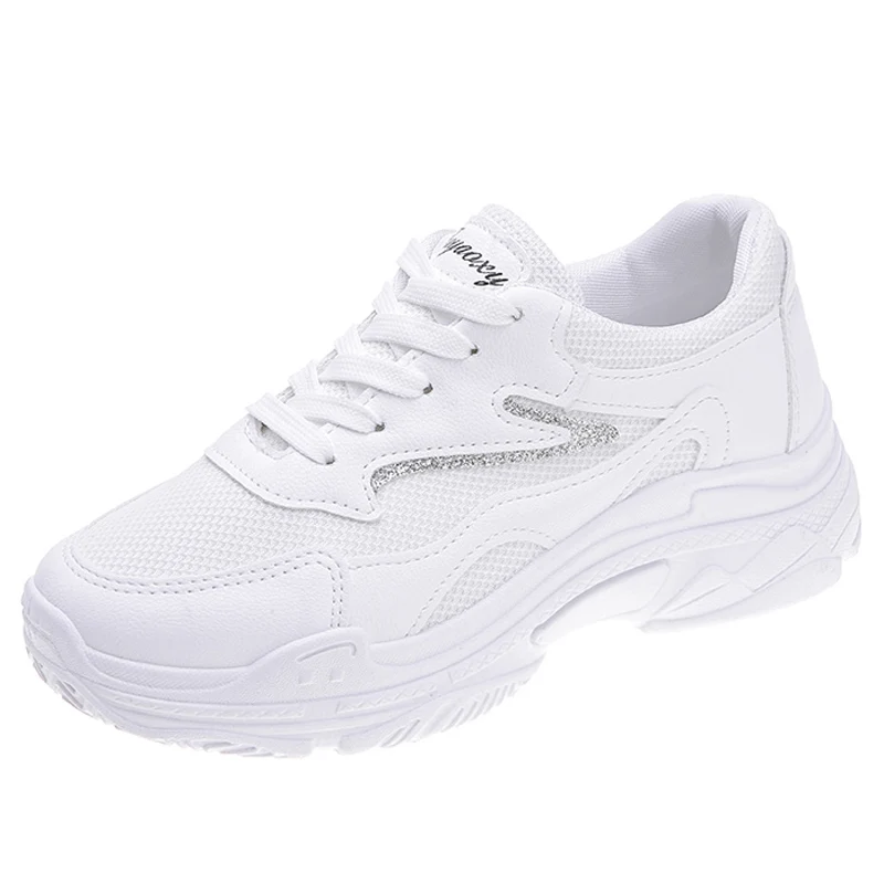 

with thick sole and high height casual sneaker mesh is breathable zapatillas mujer deportiva offwhite shoes running shoes