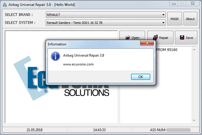 Pacchetto Completo Ecuvonix (Dtc Remover 2.5.6 Immo Universal Decoding 4.5 Edc17 Checsum Calc Airbag Universal Repair 3.8