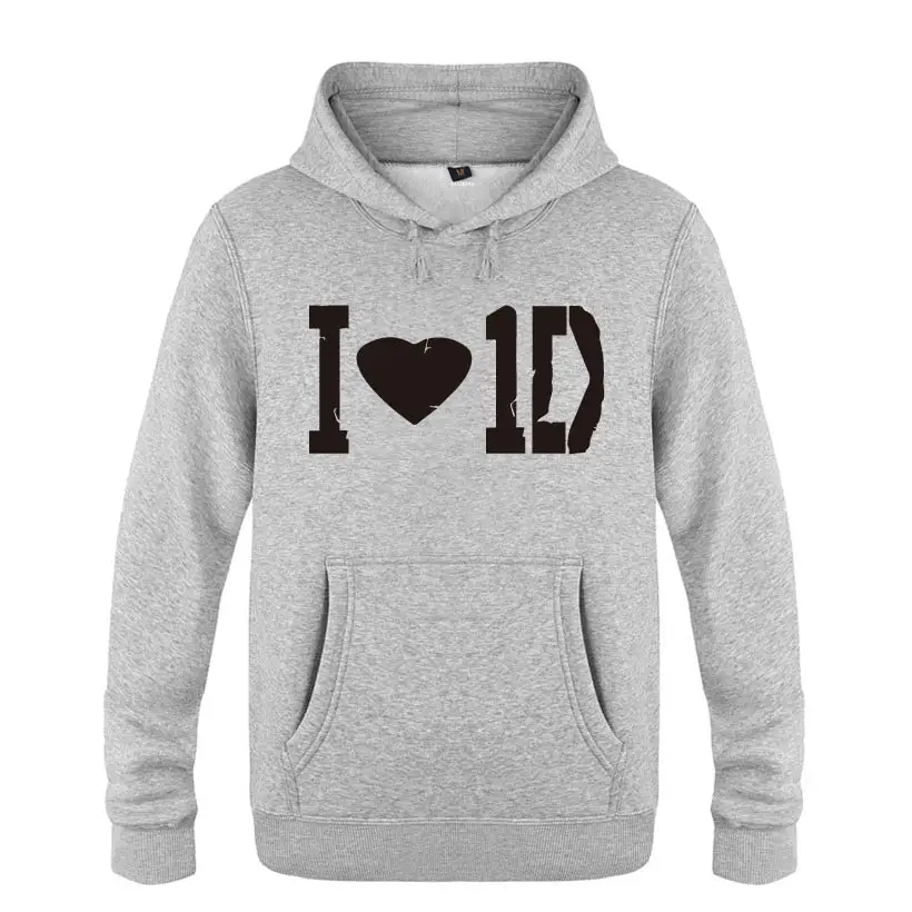 HUIY HET I Love 1D-One Direction Rock толстовки для любителей музыки мужские с капюшоном флисовый пуловер толстовки - Цвет: HUIY HET