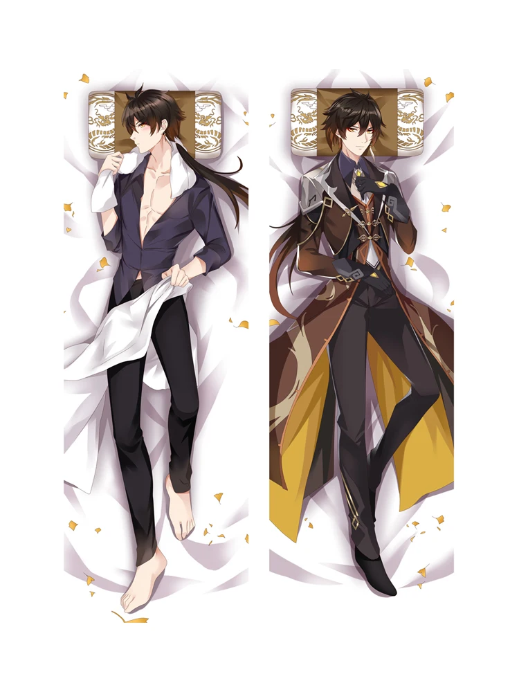 New Design Game Genshin Impact Anime Dakimakura Pillow Case Morax Hugging Body Male Character
