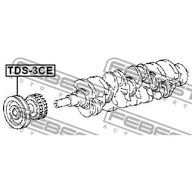 Шкив коленвала 2C/3CE(TOYOTA LITE/TOWNACE NOAH V CR5#/SR50/KR52