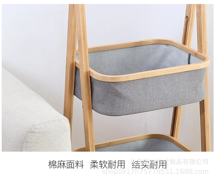 Home organization and storage room housewares simple northern european bathroom receiving rack snacks bamboo to accept baskets
