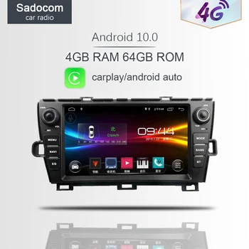 

4G LTE DSP 9" Android 10.0 Car DVD Player 4GB RAM 64G ROM 8 core left right car radio autoradio GPS For Toyota PRIUS 2009-2013