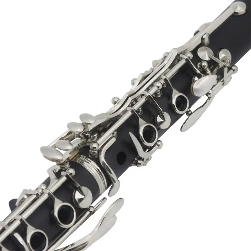 Бакелит ABS 17 ключ кларнет bB плоский сопрано бинокулярный кларнет с чистящей тканью перчатки отвертка Рид Чехол деревянный ветер