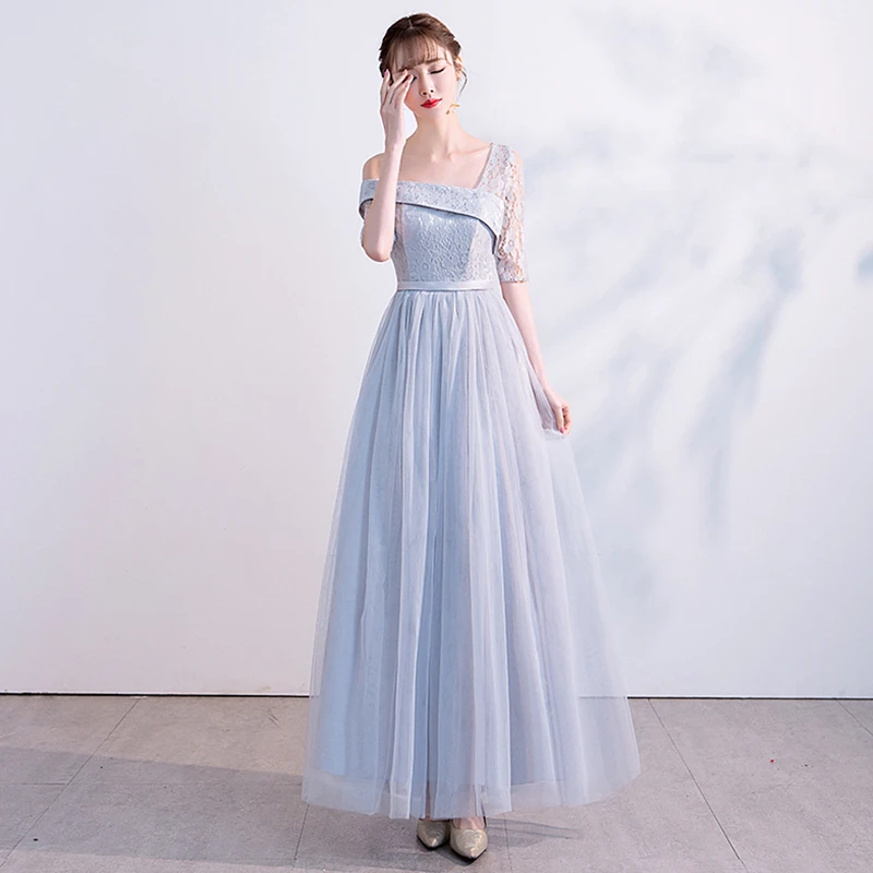 Длинные розовые платья подружки невесты из пряжи А-силуэта vestido de festa De Casamen, вечерние платья для выпускного вечера