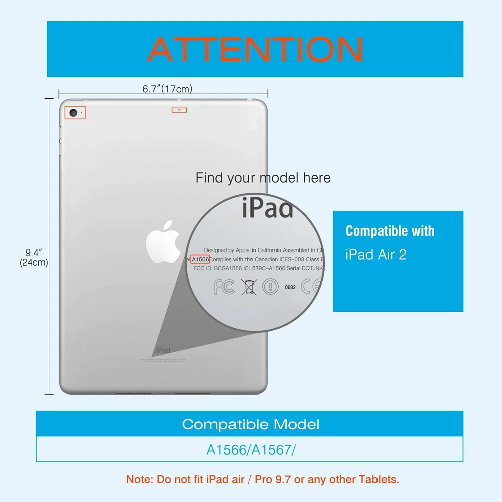 Чехол для iPad Air 2 6 A1566 A1567 9 7 дюймов прочная сверхмощная Противоударная вращающаяся