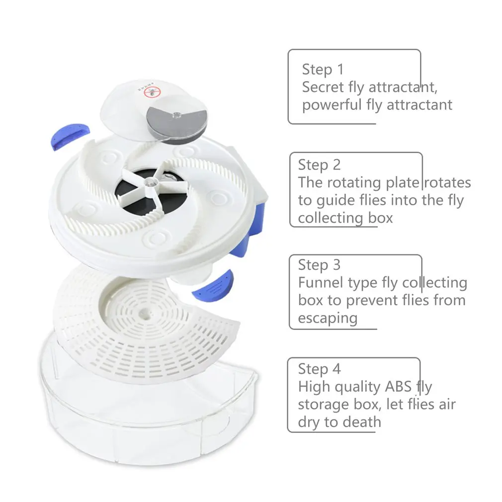 

Electric Flycatcher USB Electric Automatic Fly Trap With Trapping Fly Killer Household Garden Use