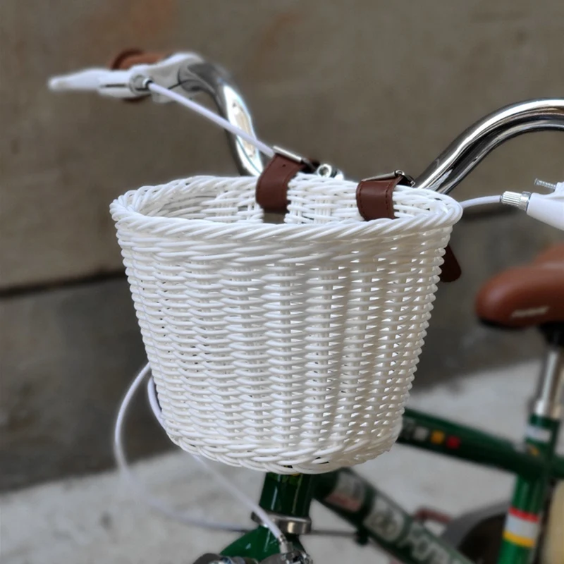 Bicycle Basket Mountain Wicker Dshaped Bicycle Basket Portable