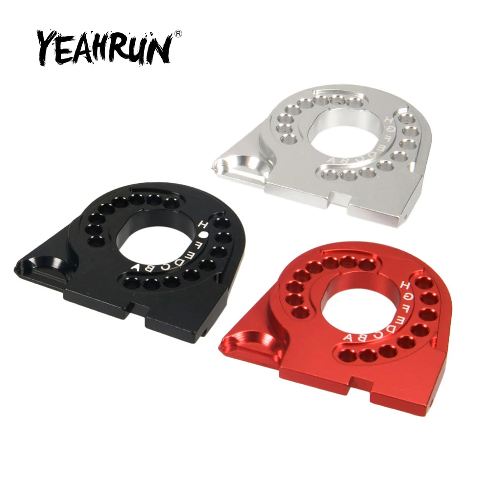 1pc CNC Aluminum Motor Mount for Traxxas TRX-4 1/10 RC Crawler Black/Silver/Red 