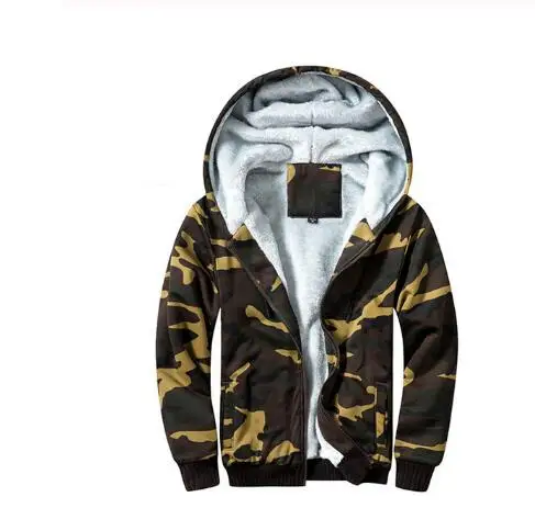 Hiver hommes vestes polaire chaud capuche epaisse Parka velours coupe vent manteaux кардиган толстовки с молнией