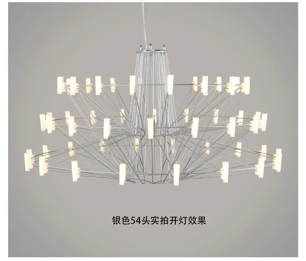 Скандинавский дизайн Led Chandelie трехэтажная люстра с башней используется для гостиной, столовой, отеля, лобби, Современное креативное освещение