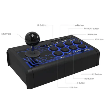 

7 in 1 Wired Game Joystick Rocker Retro Arcade Station Fighting Analog Stick for Switch/PS4/PS3/XBox One/XBox 360/PC/Android