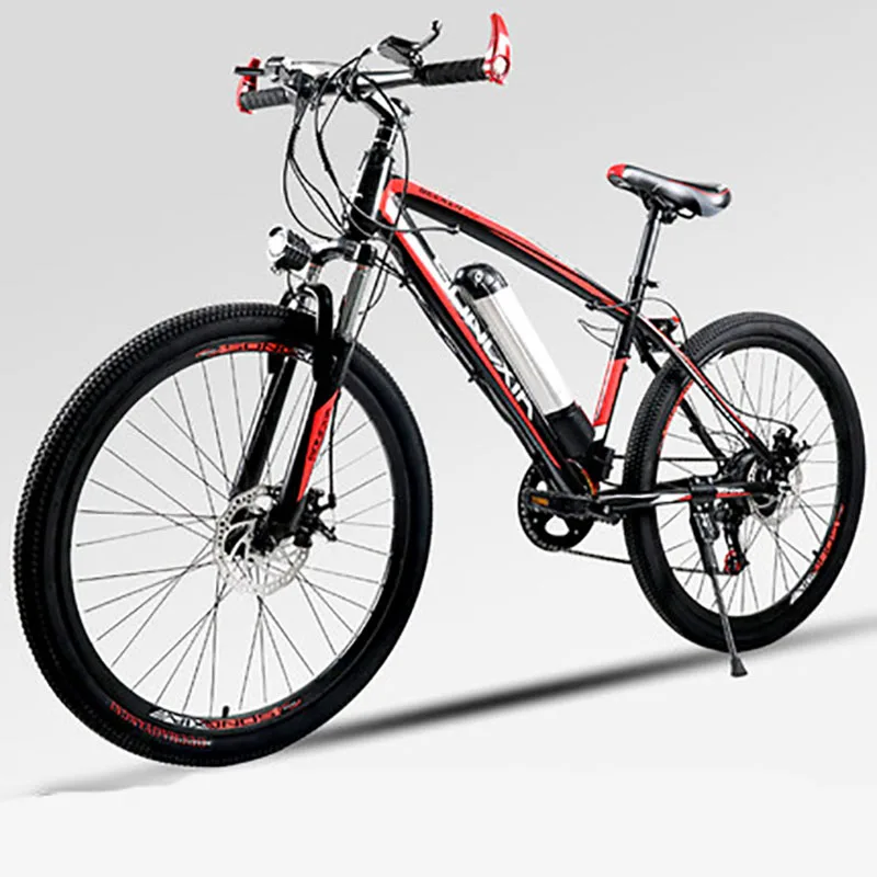 Электрический горный велосипед амортизационная вилка для велосипеда бесщеточный мотор 48В 350 Вт литиевая батарея двойной дисковый тормоз с одним пляжный велосипед