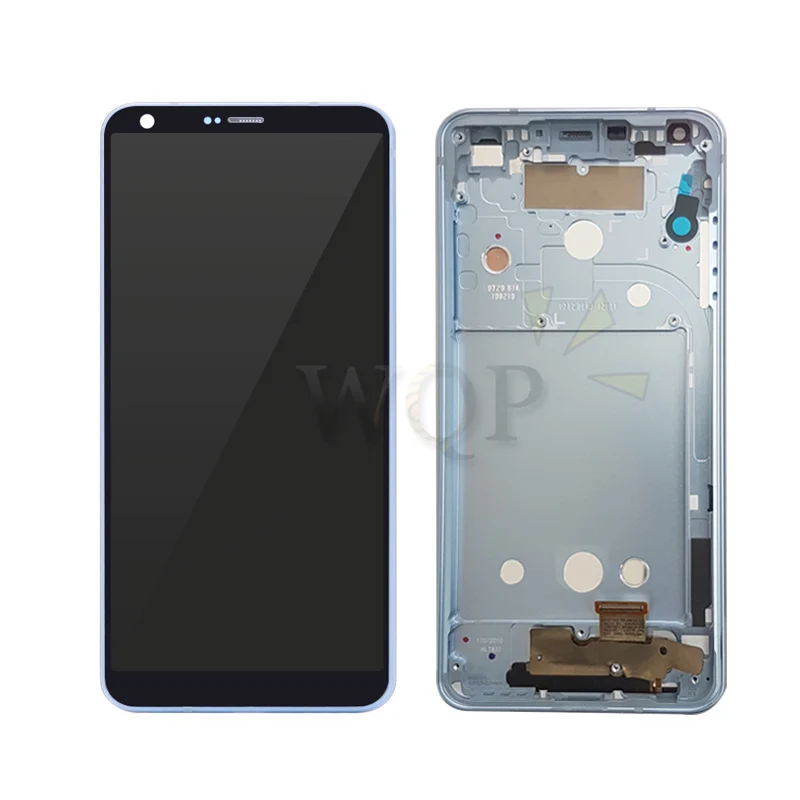 Blue with Frame Для LG G6 ЖК-дисплей кодирующий преобразователь сенсорного экрана в сборе экран для замены для телефонов LG H870 H873 VS998 экран с рамкой ремонтные Запчасти - Цвет: Blue with Frame
