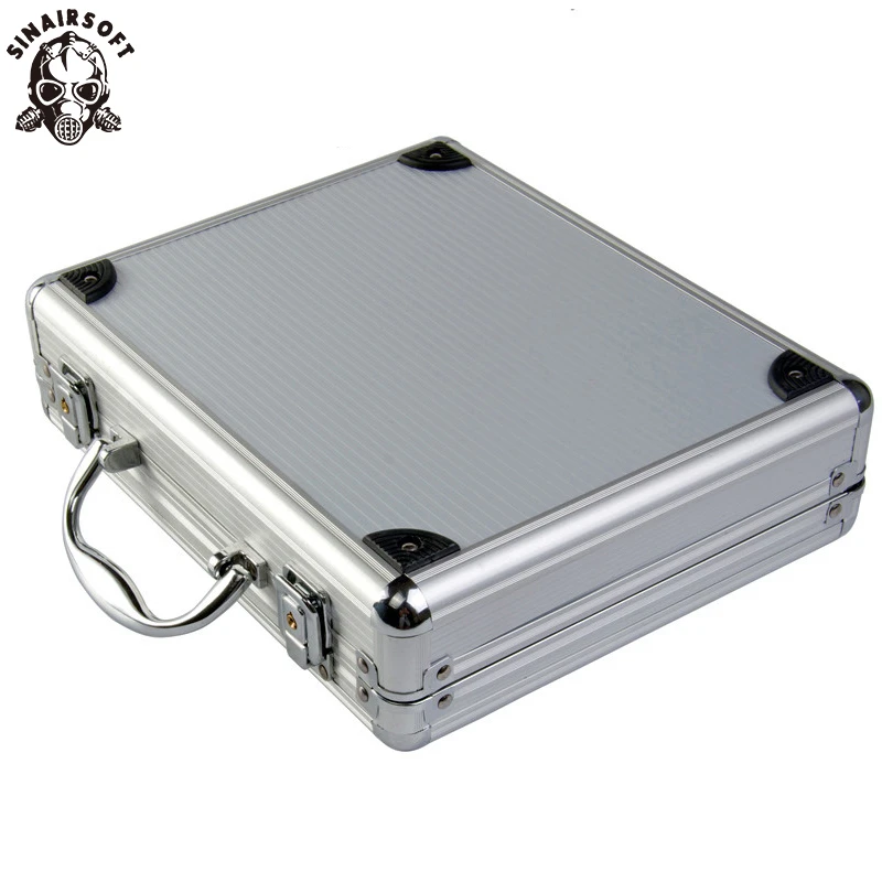 AluminumAlloyTacticalHardPistolCaseGunBagCasePaddedFoam