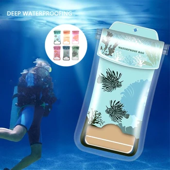 

Mobile Phone Waterproof Bag To Paddle Outdoor Waterproof Gasbag Sealed Mobile Phone Bags Underwater Floating Bags