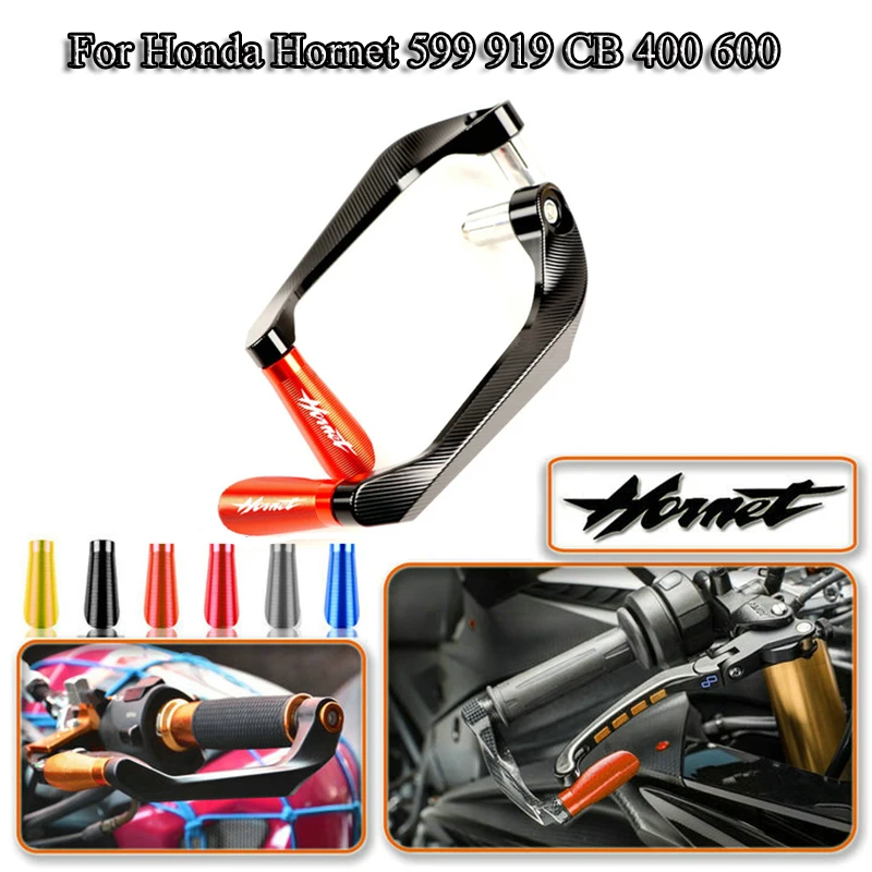 

2x Motorcycle Handguard Brake Clutch Lever Guard Protector 22mm Handlebar Guards For Honda Hornet 599 919 CB 400 600 Motorbike